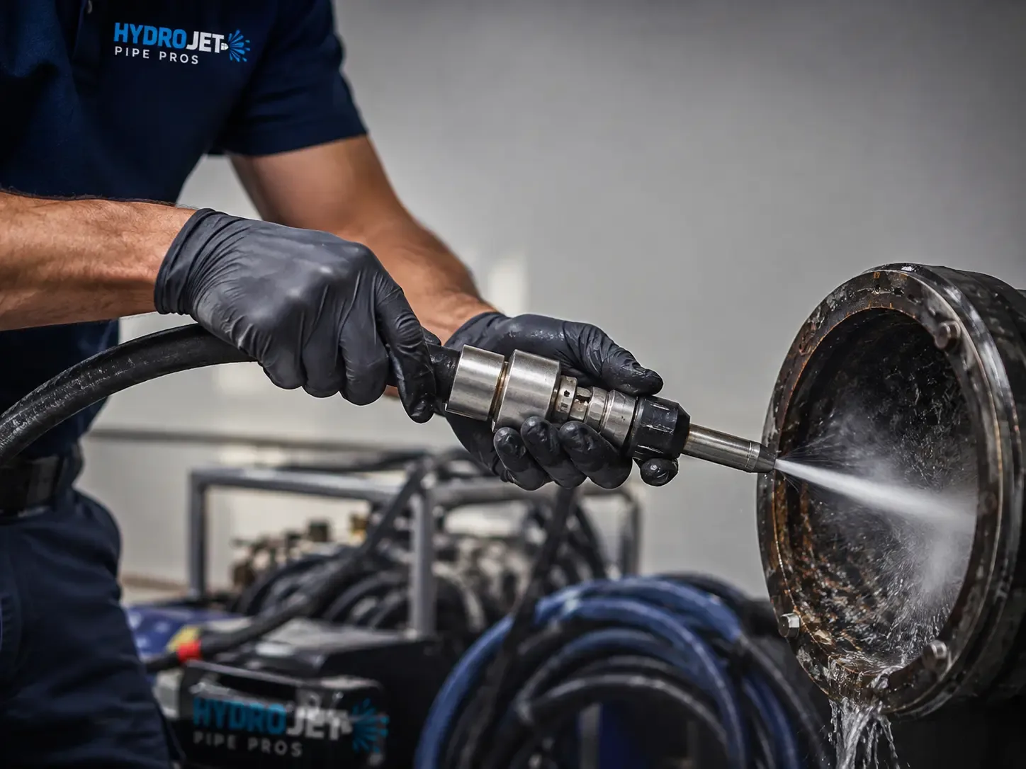 Hydro Jet Pipe Descaling in Left Hand, WV
